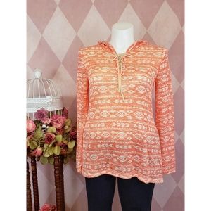 🆕️ Rue 21 | Coral Tribal Print Hoodie